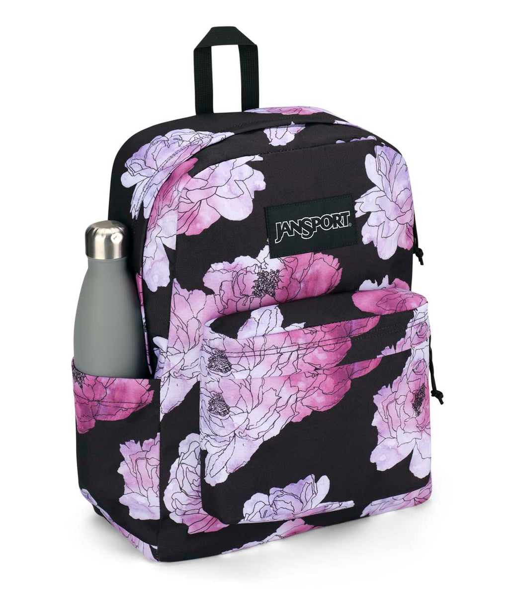 high rise backpack jansport Laptop - Computer Bag with 2 Compartments, Ergonomic Shoulder Straps, 15 Laptop Sleeve, Haul Handle in organizer keeps small items in place JanSport Superbreak Plus - Pink